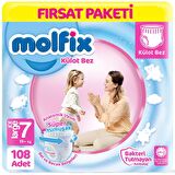 Molfix Külot Bebek Bezi 7 Beden Fırsat Paketi 27*4 108 Adet