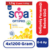 SMA Optipro 1 Bebek Sütü 1200 gr 4 Adet