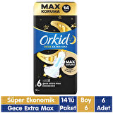 Orkid Ultra Gece Extra Max Ped 14x6 84 Adet