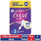 Orkid Platinum Gece Ped 24x2 48 Adet