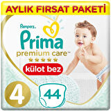 Prima Premium Care Bebek Külot Bezi 4 Beden 44 Adet
