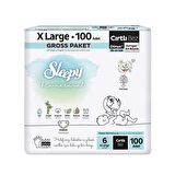 Sleepy Bio Natural Bebek Bezi 6 Beden Gross Paket 100 Adet
