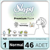 Sleepy Bio Natural Premium Plus Hijyenik Ped Mega Paket Normal 46x2 92 Adet