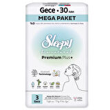 Sleepy Bio Natural Premium Plus Hijyenik Ped Mega Paket Gece 30x5 150 Adet