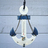 Marin Dekoratif Çapa, Termometreli, 37 cm