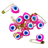 İğneli Nazar Boncuğu - 25 Adet PEMBE