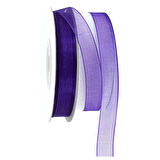 Organze Kurdele, 1,00 cm x 23 mt -  6 Renk Seçenekli - MOR