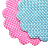 Kesilmiş Tül, 18 cm Puanlı Baskılı Organze, 25 Adet PEMBE