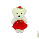 Minik Ayıcık SüS, 11cm x 6cm - Kırmızı - 1 Adet