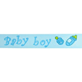 Grogren Kurdele, Baby Boy / Girl, 1,5 cm x 23 mt - Renk Seçenekli - MAVİ