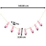 İpli ve Uğur Böcekli Mandal - ( 10 Adet ) MAVİ