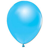 Metalik Parlak Balon, 10 Adet - Mavi