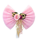 Hastane Odası Yatak Ucu Fiyongu, Çiçekli Pembe