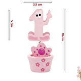 1 Yaş Figürlü SüSlü Notluk - Pembe Keseli