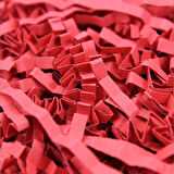 Zikzak Kırpıntı Kağıt Paketleme Dolgu Malzemesi, 50 gr - Kırmızı