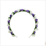 Çocuk Taç, Çiçekli - Mor