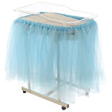 Hastane Küvöz Eteği, Pullu Tüllü, 16 m2, Mavi