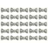 Polyester Papyon Fiyonk, 2,0 x 1,0 cm - 25 Adet - GÜMÜŞ