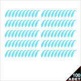 Şeffaf Balon İçi Kuş Tüyü, 100 Adet - Mavi