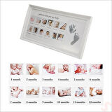 Bebek El ve Ayak İzli Resim Çerçevesi, 39cm x 21cm - 12 Ay