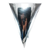 Üçgen Bayrak Flama, 2,10 mt. Metalik Gümüş