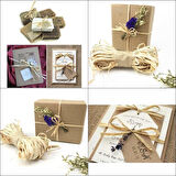 Doğal Rafya Saman İp, Süsleme ve Dolgu Malzemesi - 50 Gr