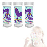 Pırıltılı Deniz Kızı Köpük Baloncuk - 3 Adet