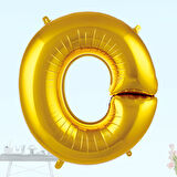 O Harf Folyo Balon, 100 cm - Altın