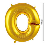 O Harf Folyo Balon, 100 cm - Altın