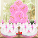 1 Yaş Lavantalı Çubuk Süs, Pembe, 30 Adet