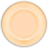 Makaron Karton Tabak, 23 cm x 8 Adet - Turuncu