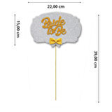 Bride To Be Konuşma Balonu Çubuğu - Gümüş & Altın