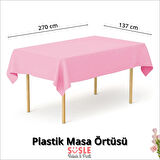 Masa Örtüsü 137cm x 270cm - Pembe