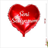 Seni Seviyorum Kalp Folyo Balon - 45cm