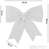 Simli Eva Fiyonk, 40 cm x 33 cm - Beyaz