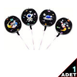 Uzay Temalı 60 cm Küre 4D Folyo Balon - 1 Adet