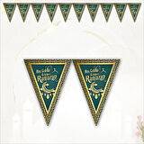 Hoşgeldin Ramazan Üçgen Bayrak Flama - 2 mt