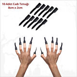 Halloween Cadı Burnu, Şapka, Tırnak, Çene ve Diş Seti