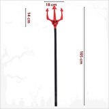 Halloween Kuru Kafalı Plastik Şeytan Çatalı, 105cm x 18cm