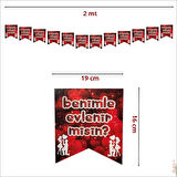 Benimle Evlenirmisin 12 Parça Flama - 2 mt