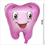 Diş Folyo Balon, 50 cm - Pembe