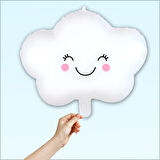 Kirpikli Bulut Folyo Balon, 45cm