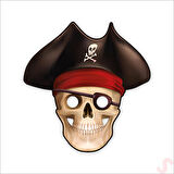 Korsan Partisi Karton Maske - 6 Adet