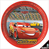 Cars 3, Karton Tabak - 23cm x 8 Adet