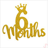 6 Months Pasta SüSü, 14cm x 25cm - Altın