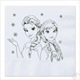 Frozen Peçete, 16 Adet - Gümüş