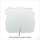 Unicorn Aynalı Duvar Stickerı, 33cm x 30cm