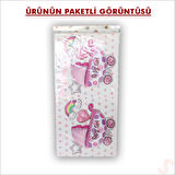 Kapaklı, Katlanır Demonte Karton Kutu, 30cm - Puset & Pembe