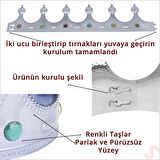 Plastik Kral Tacı - Gümüş