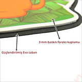 Safari Sevimli Hayvanlar Aynalı Duvar Stickerı, 33cm x 30cm